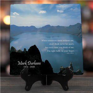 When Tomorrow Starts Without Me Personalized Memorial Photo Wall Canvas