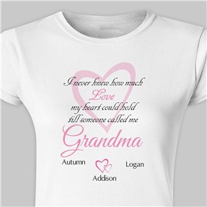 How Much Love Personalized Ladies' Fitted T-Shirt 912135X