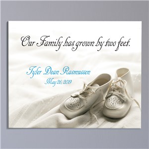 New Baby Personalized Canvas Wall Art Family Has Grown | Personalized Baby Gifts