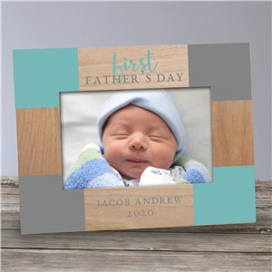 Personalized 1st Fathers Day Picture Frame | Personalized Father's Day Picture Frames