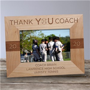 Personalized Thank You Coach Picture Frame | Personalized Coach Gifts