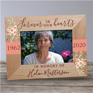 Floral Memorial Frame | Forever In Our Hearts Frame