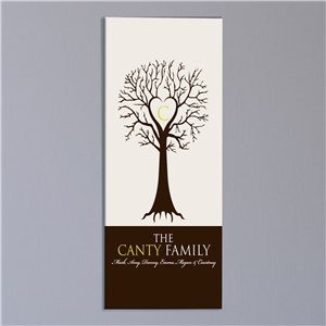 Monogram Family Tree Wall Canvas 9171733