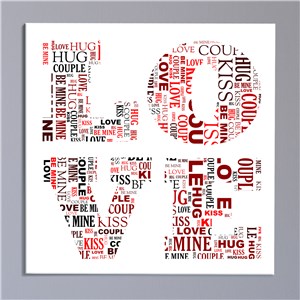 Couples Love Canvas | Personalized Valentines Canvas Prints