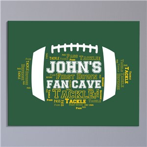 Football Word-Art Canvas | Fathers Day Gifts