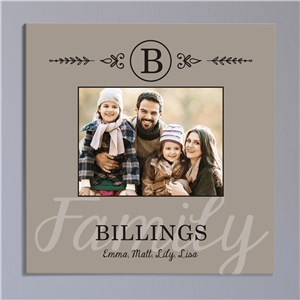 Family Photo Personalized Wall Canvas | Gifts for Housewarming