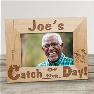 Catch of the Day Wood Picture Frame | Personalized Wood Picture Frames