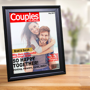 Couples Magazine Cover Frame | Personalized Picture Frames