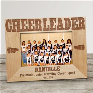 Cheerleading Wood Picture Frame | Personalized Wood Picture Frames