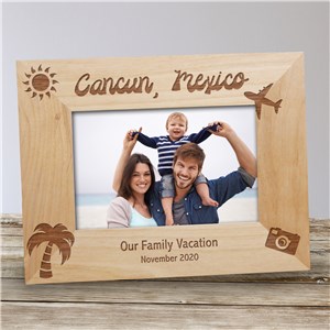 Our Vacation Picture Frame | Personalized Wood Picture Frames