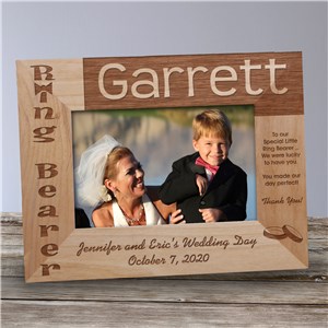 Ring Bearer Wood Picture Frame | Personalized Wood Picture Frames