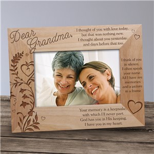 Engraved Your Memory Is A Keepsake Memorial Wood Picture Frame | Personalized Wood Picture Frames