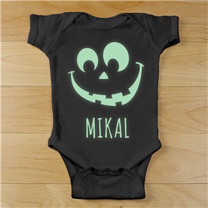 Halloween Glow In The Dark Infant Creeper | Personalized Halloween Onesies