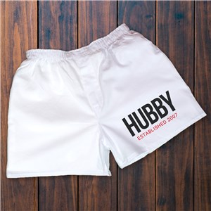 Personalized Boxer Shorts | Hubby Boxer Shorts