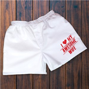 Romantic Personalized Boxer Shorts | Valentine Gift for Him