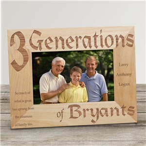 Personalized Generations Picture Frame | Personalized Picture Frames