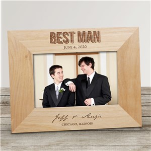 Engraved Bridal Party Wood Picture Frame | Personalized Picture Frames