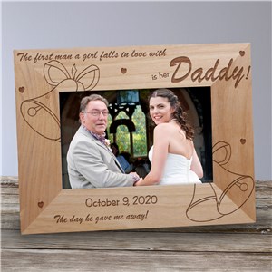 …Is her Daddy Wood Picture Frame | Personalized Wood Picture Frames