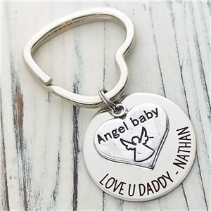 Memorial Personalized Key Chain | Baby Memorial Keychain