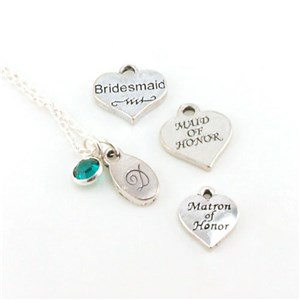 Bridal Party Personalized Necklace | Bridesmaid Necklaces