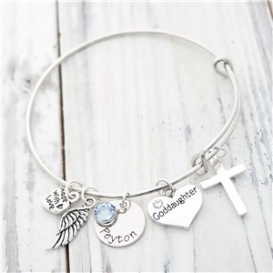 Goddaughter Hand Stamped Bracelet | Goddaughter Gifts