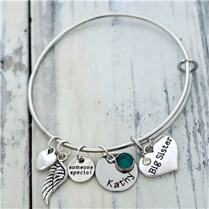 Personalized Big Sister Bracelet | Personalized Sister Gifts