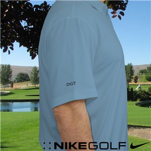 Personalized Nike Dri-Fit Light Blue Polo Shirt | Monogrammed Polo Shirts