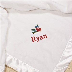 Embroidered Icon Fleece Blanket | Personalized Baby Gifts