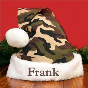 Embroidered Camo Santa Hat E9733189