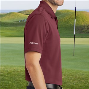 Personalized Burgundy Port Authority Polo Shirt | Personalized Polo Shirts