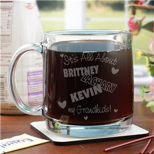 Personalized It's All About Glass Mug | Mother's Day Coffee Mug