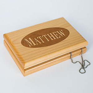 Initials Valet Box | Personalized Keepsake Box