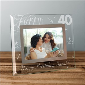 Customized Picture Frames | 40th Birthday Frame