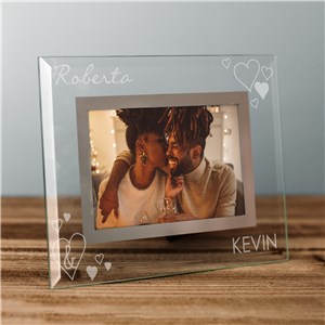 Engraved Just the Two Of Us Glass Picture Frame | Personalized Picture Frames