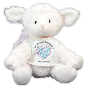 Personalized Jesus Loves Me Lamb | Personalized Stuffed Animals