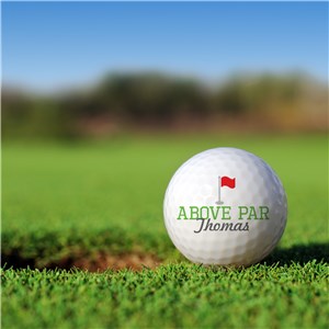 Personalized Above Par Golf Ball Set Golfballs | Personalized Golf Balls