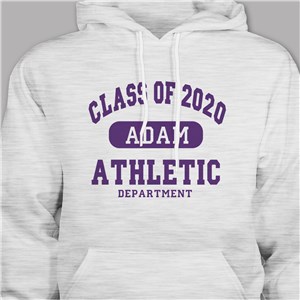 Personalized Class of...Athletic Graduation Hooded Sweatshirt | Graduation Shirts 2019