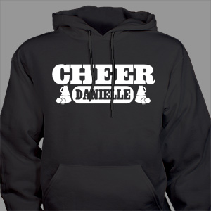 Personalized Cheer Hooded Youth Sweatshirt