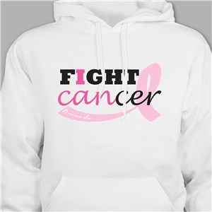 Fight Cancer Personalized Hooded Sweatshirt H57938X