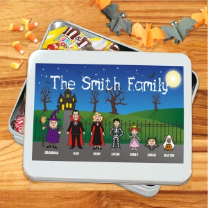 Personalized Halloween Family Candy Bowl | Halloween Gifts