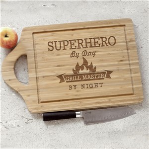 Engraved Grill Master Cutting Board | Father's Day BBQ Gifts