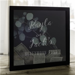 Engraved Honeymoon Fund Shadow Box L10415146