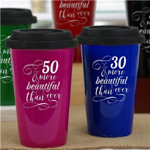 Personalized More Beautiful Travel Mug L1051213X