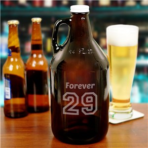 Engraved Birthday Message Growler | Personalized Gifts for Him