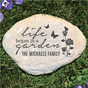 Spring Garden Decor | Engraved Garden Stones