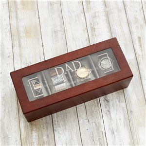 Engraved Dad Watch Box | Personalized Watch Box