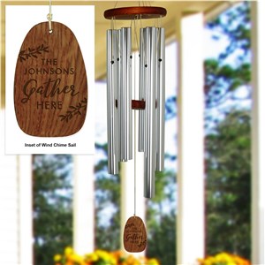 Personalized Gather Wind Chime | Personalized Wind Chimes