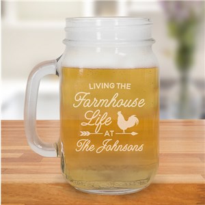 Farmhouse Glassware | Personalized Mason Jars