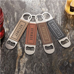 Personalized Leather Bottle Opener | Custom Bottle Opener