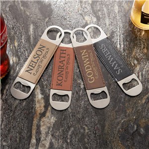 Embellished Personalized Leather Bottle Opener | Custom Bottle Openers